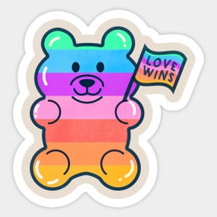 Rainbow Jelly Bear - June Pride Collection Sticker